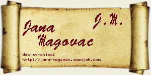 Jana Magovac vizit kartica